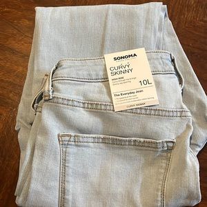 Sonoma -Women’s size 10 long- curvy skinny high rise every day jean
